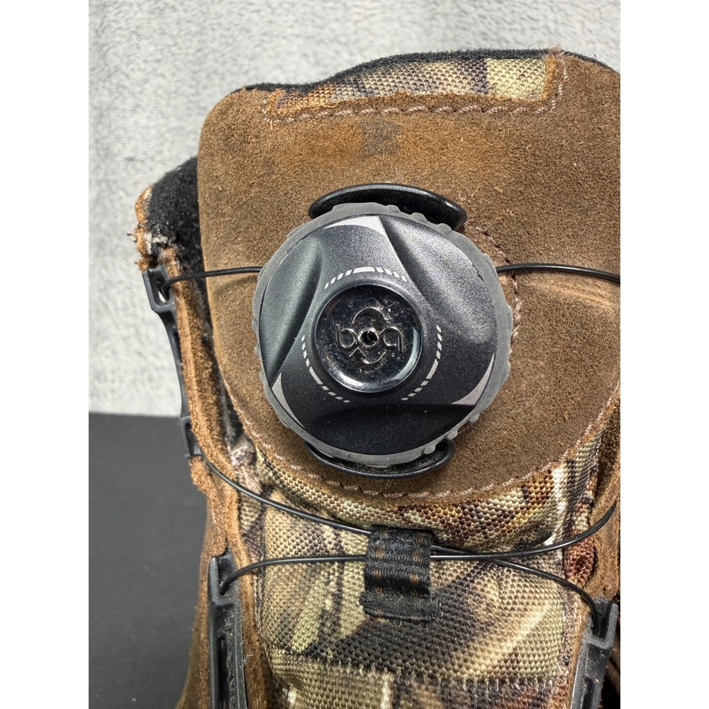 Cabelas Hunting Boots Mens 12 Brown Camo BOA Lacing Dry-Plus Thinsulate 81-8420 - Picture 4 of 12